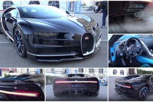 Vais colar ao ecrã a ver este Bugatti Chiron a passear ao som de 1500 cavalos! Que ronco!