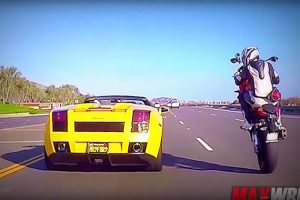 BMW S1000RR fez “picanço” com Lamborghini Gallardo Spyder! Quem achas que ganhou?