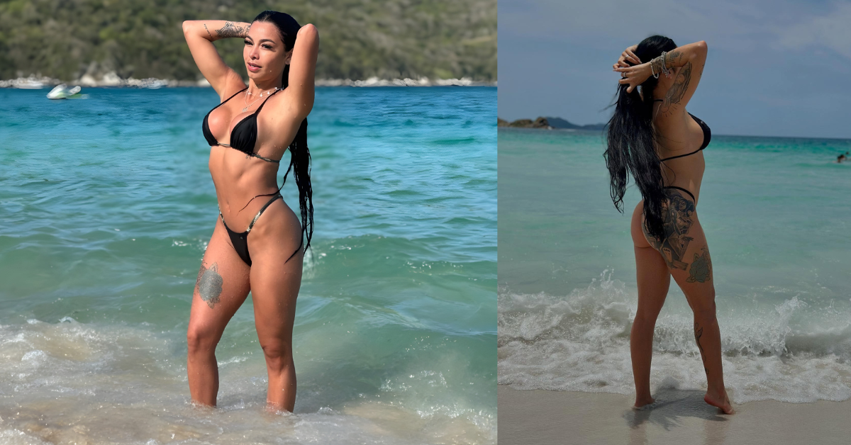 Gisa Custolli, influencer que pretende entrar no Guinness como a mulher que mais traiu o marido